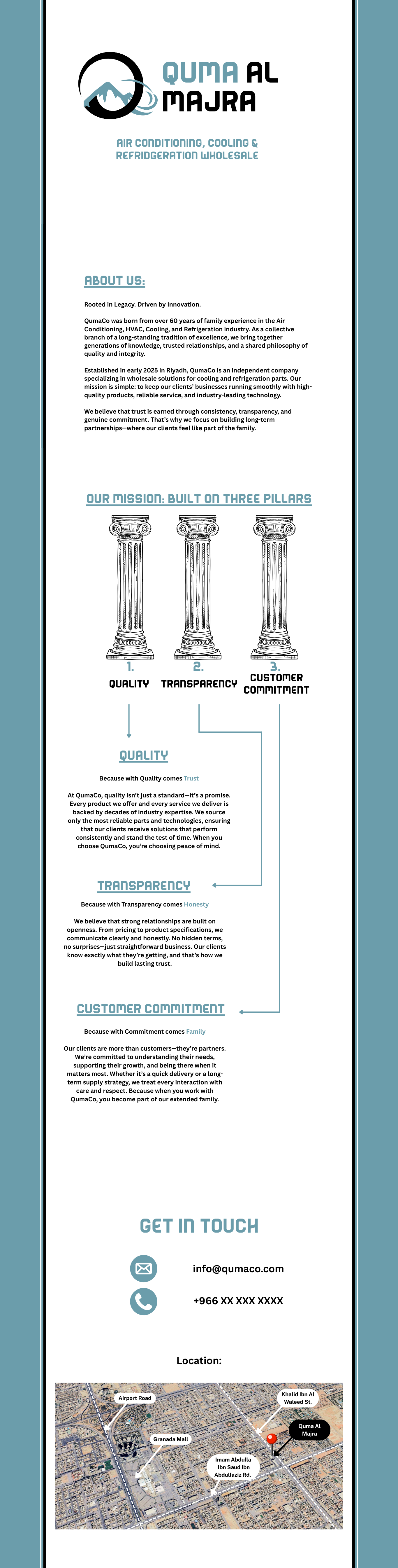 QumaCo Website Design